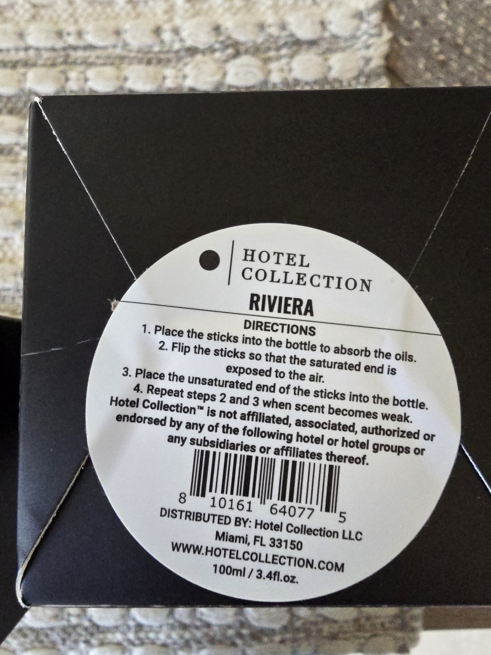 Hotel Collection Black Reed Diffuser - Picture 2 of 7